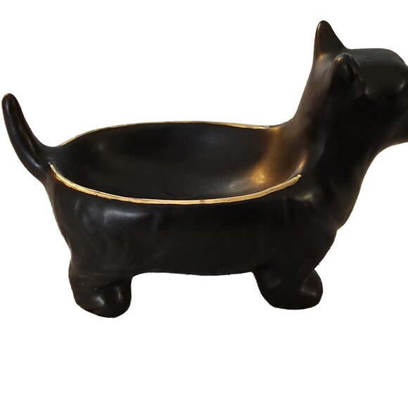NWOT Black Scottish Terrier Figurine Bowl - Picture 3 of 6
